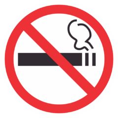 Запрещающий знак P01-01 "Курить запрещено"