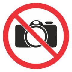 Запрещающий знак P01-04 "Фотографировать запрещено"