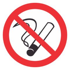 Запрещающий знак Р01 "Запрещается курить"