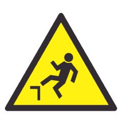Предупреждающий знак W15 "Осторожно. Возможность падения с высоты"