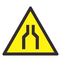 Предупреждающий знак W30 "Осторожно. Сужение проезда (прохода)"
