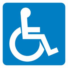 Напольный знак DS16 "Парковка для инвалидов"