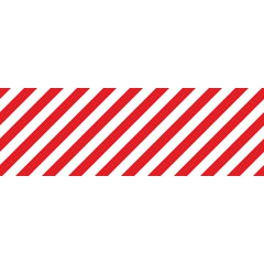Знак "Прямоугольное поле с красно-белыми полосами"