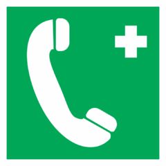 Знак ЕС06 "Телефон связи с медицинским пунктом (скорой медицинской помощью)"