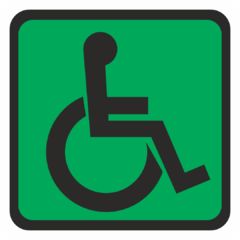 Напольный знак DS01 "Доступность для инвалидов всех категорий"