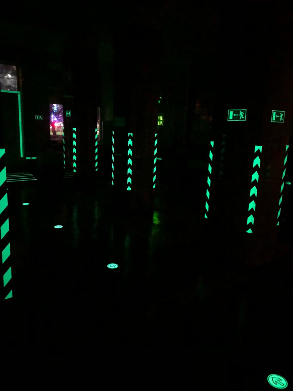 Фотолюминесцентная лента GloBrite® Green Arrow